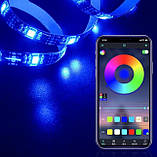 Світлодіодна Smart LED стрічка RGB 5050 із Bluetooth додатком 5 метрів для ТБ, фото 8
