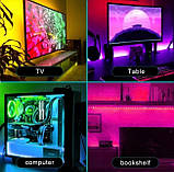 Світлодіодна Smart LED стрічка RGB 5050 із Bluetooth додатком 5 метрів для ТБ, фото 10