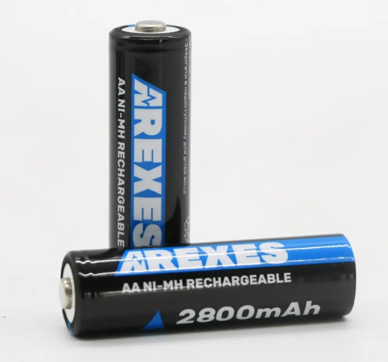 Пальчиковий акумулятор АА на 2800mAh (1 шт), 1,2v, Arexes / Багаторазова акумуляторна батарея, фото 1