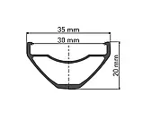 Переднє колесо DT Swiss E 1900 SPLINE 29" для Enduro, алюміній, 15 мм Thru Axle, фото 3