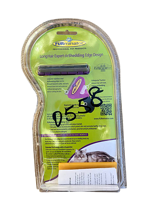 FURminator з кнопкою для тварин із довгою шерстю — Розмір L (оригінал із голограмою), фото 2