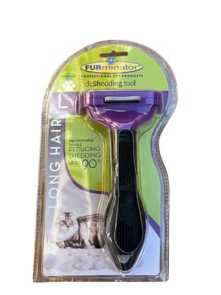 FURminator з кнопкою для тварин із довгою шерстю — Розмір L (оригінал із голограмою), фото 1