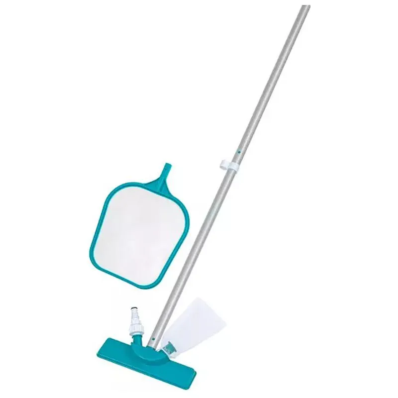 Набір для чищення басейну Bestway, сачок, щітка, ручка, бірюзовий, 58013, фото 1