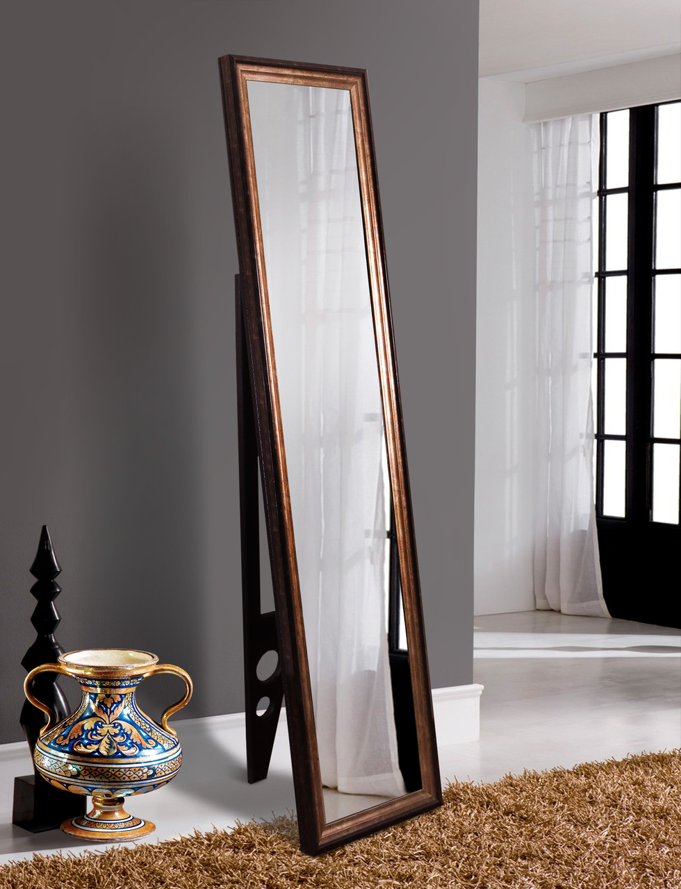 Дзеркало підлогове з опорою в повний зріст 1650х400 мм, фото 1