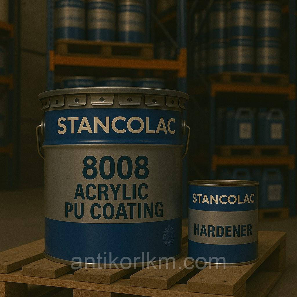 Фарба-Лак Акрил-Поліуретанова Двокомпонентна 8008 ACRYLIC PU COATING STANCOLAC, 4Л + 2Л