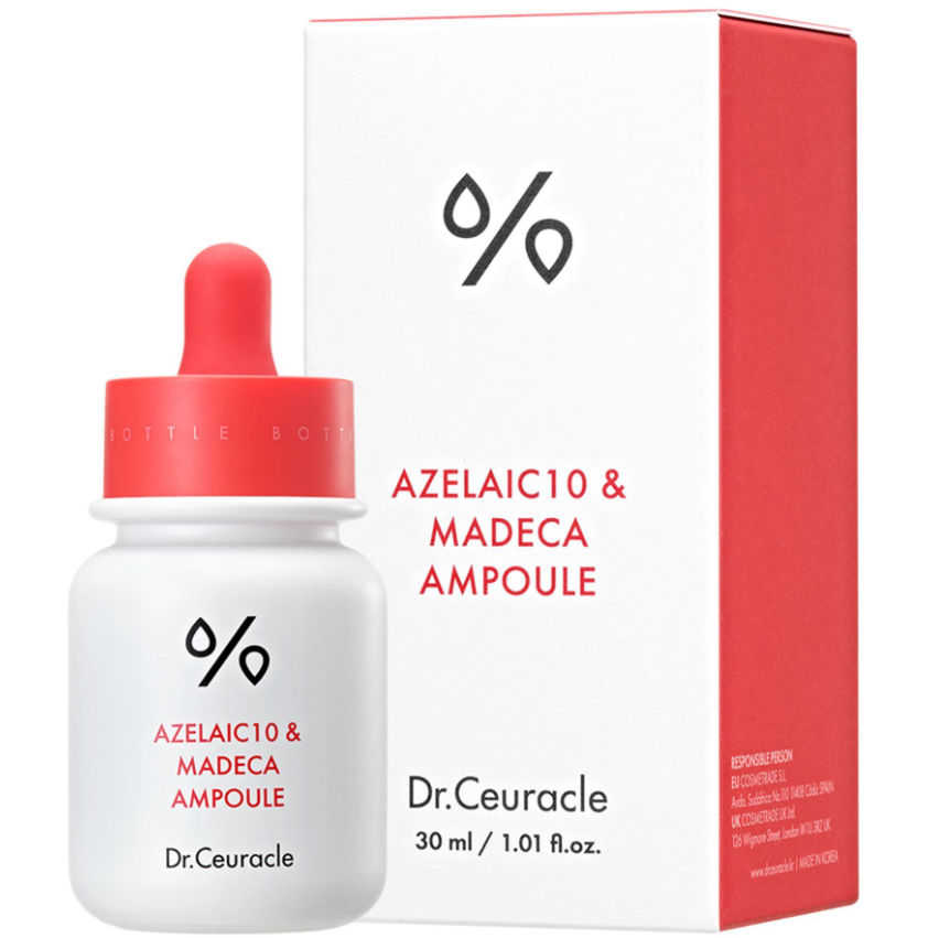 Сироватка з азелаїновою кислотою 10% і мадекасосидом Dr.Ceuracle Azelaic 10&Madeca Ampoule 30 мл