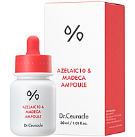 Сироватка з азелаїновою кислотою 10% і мадекасосидом Dr.Ceuracle Azelaic 10&Madeca Ampoule 30 мл
