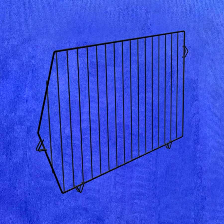 Сітчаста металева перегородка для овочевого кошика, чорна