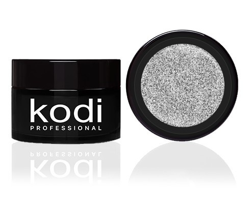 Гель фарба для нігтів Kodi Professional колір:срібний, 4мл. №27