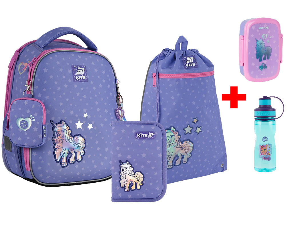 Шкільний набір Kite Education My Little Pony SET_LP25-555S (рюкзак, пенал, сумка)