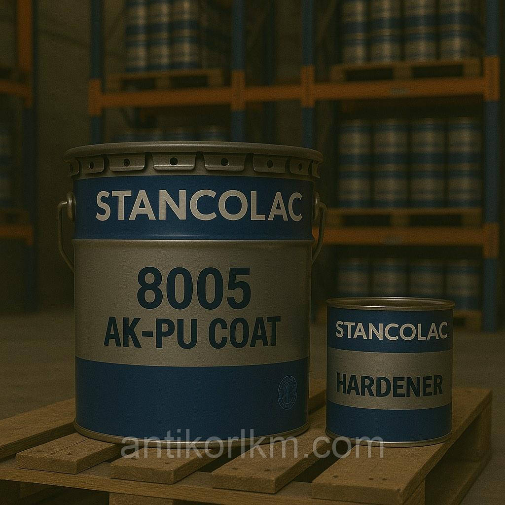 Фарба Акрил-Поліуретанова Двокомпонентна 8005 ACRYLIC PU COATING STANCOLAC, 18КГ/20КГ + 2КГ