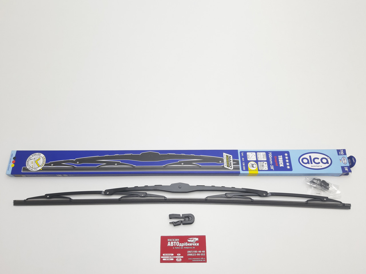 Щітка склоочисника вантажна каркасна великий гачок 700 мм Alca