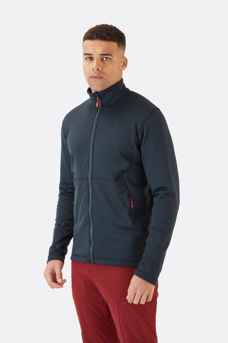 Чоловіча флісова кофта Rab Geon Jacket, Beluga, L (QFE-95-BEL-LRG)