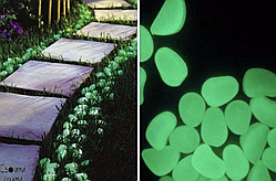 Флуоресцентні каміння набір 100 ел. Gardlov 8766 - Декоративне каміння для саду