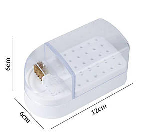 Підставка на 30 насадок із щіточкою для чищення фрез, фото 2