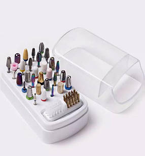 Підставка на 30 насадок із щіточкою для чищення фрез, фото 3