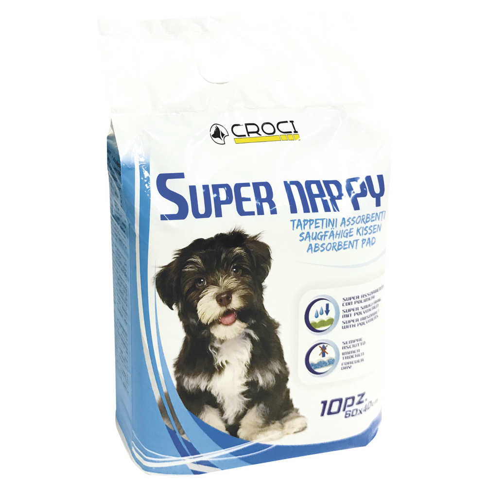 Пелюшки для собак одноразові "Super Nappy" CROCI, 90 х 60 см, 10шт