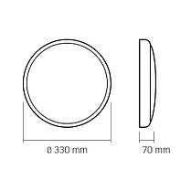 LED Світильник аварійний накладний з датчиком руху VIDEX 30W 2700-6500K 220V VL-CLR-EM300-2, фото 4