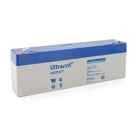Акумуляторна батарея Ultracell UL2.4-12 AGM 12 V 2,4 Ah (178 x 35 x 60), 0.8 kg White
