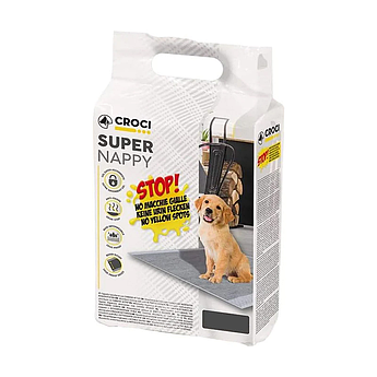 Пелюшки для собак з активованим вугіллям Croci Super nappy 57х54, 14шт