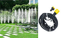 Капельная система полива огорода эффект водяной стены 10 метров умный разбрызгиватель эффект водяного тумана