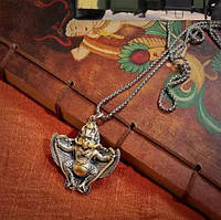 Срібна кольє підвіска кулон Будда-покровитель Бог-птиц Гаруда