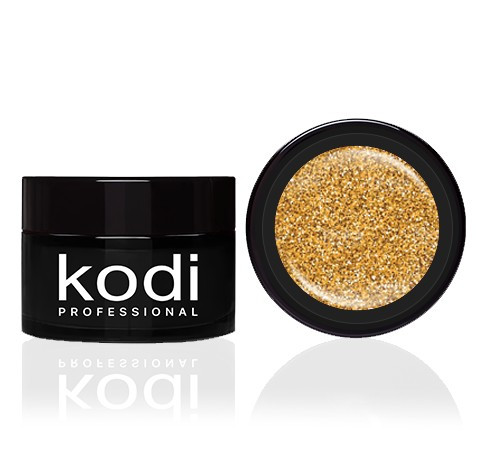 Кольорова гель фарба для дизайну нігтів Kodi Professional №26 золотистий, 4мл