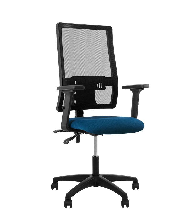 Крісло офісне Taktik II R net freelock PL64 сітка ОР-24 тканина CSE-15 синя (Новий Стиль ТМ)