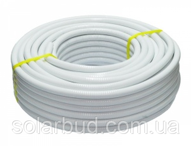 20 Гофрована труба з неіржавкої сталі DISPIPE 20HFP, відпалена, у білій оболонці, 1 м., фото 1