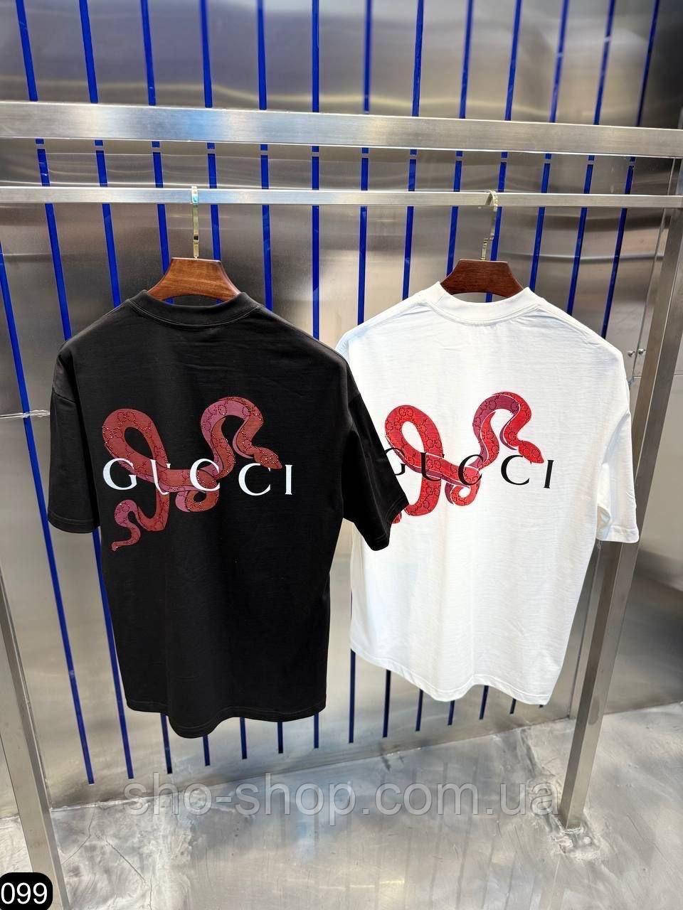 Чоловича футболка Gucci чоловіча футболка Футболка GUCCI TShGGn017 Туреччина, фото 1