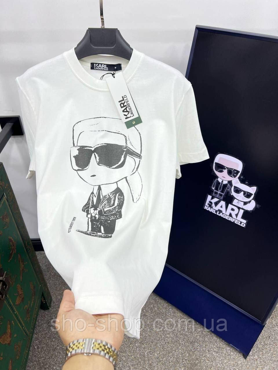 Чоловича футболка Karl Lagerfeld чоловіча футболка Футболка Karl LAGRFERD LUX TShKLn013 Туреччина, фото 1