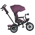 Дитячий триколісний велосипед El Camino MODENA ME 1193 Purple з поворотним сидінням, фото 8