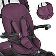 Дитячий триколісний велосипед El Camino MODENA ME 1193 Purple з поворотним сидінням, фото 9