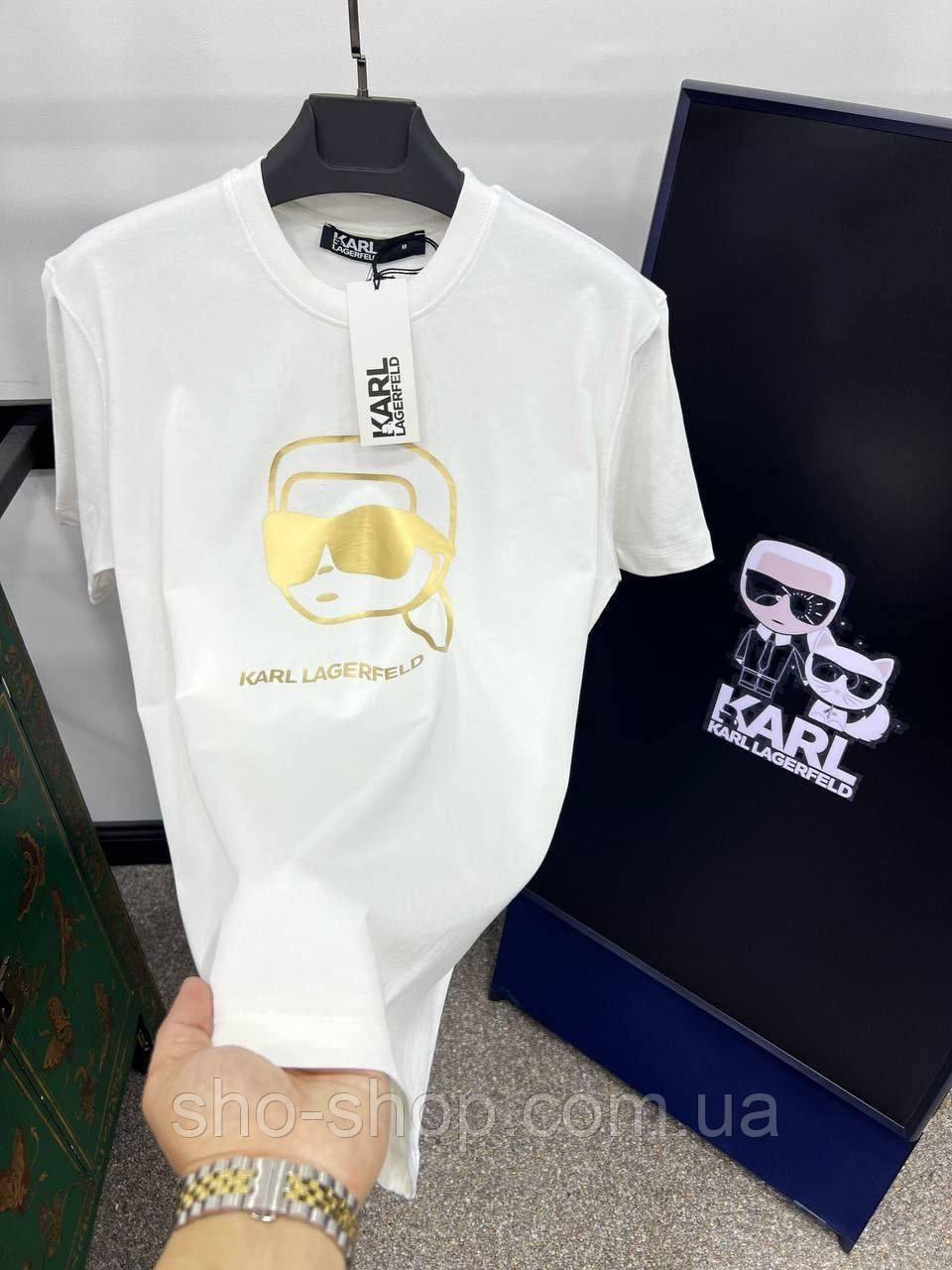 Чоловича футболка Karl Lagerfeld чоловіча футболка Футболка Karl LAGRFERD LUX TShKLn014 Туреччина, фото 1