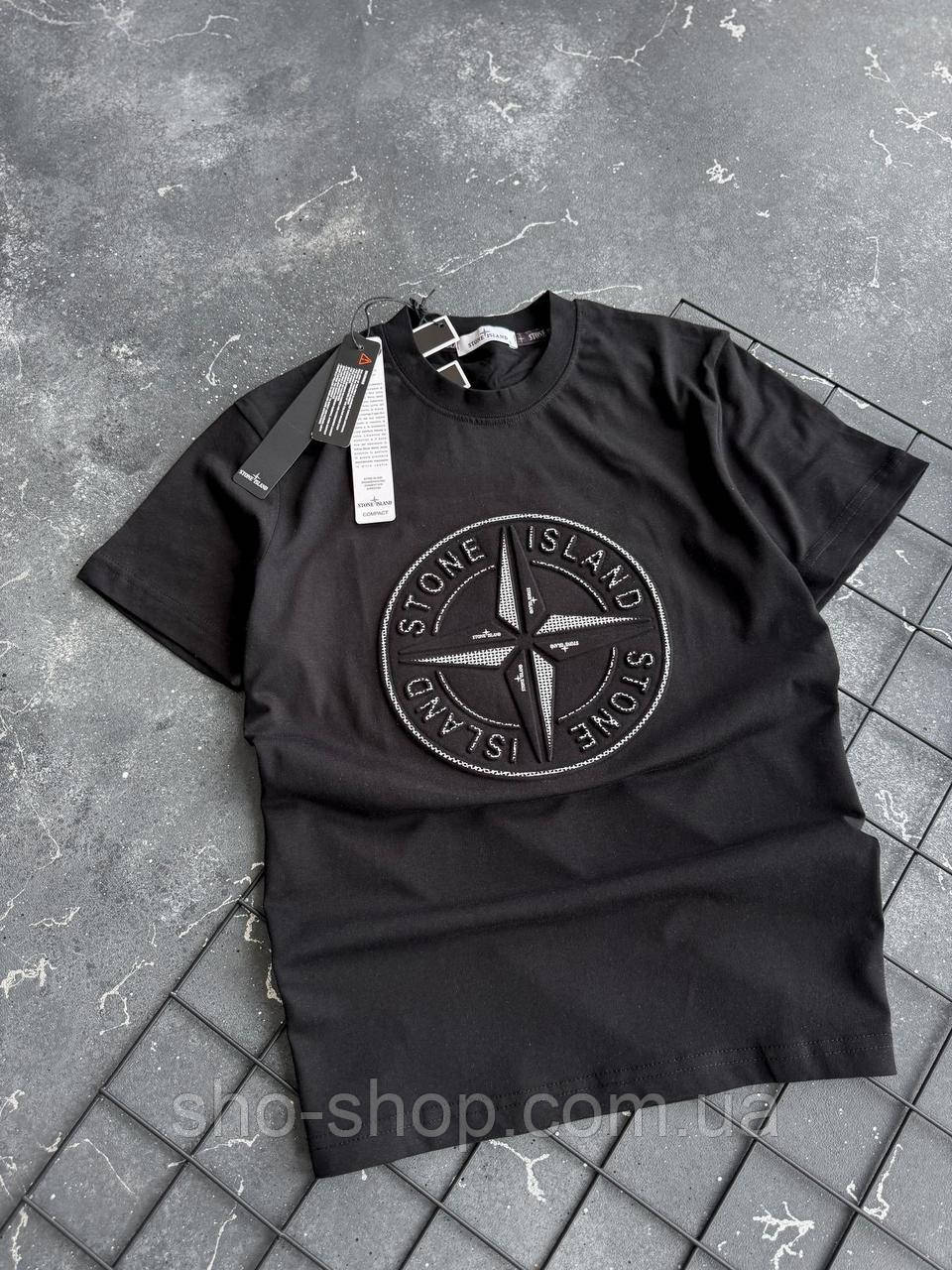 Чоловича футболка Stone Island чоловіча футболка Чолович футболка Туреччина, фото 1