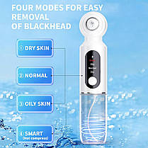 HydraFacial Pore Vacuum Blackhead Remover з циркуляцією гарячої компресійної води, 6 всмоктувальними головками, фото 5