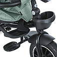 Дитячий триколісний велосипед El Camino MODENA ME 1193 Cloud Blue з поворотним сидінням, фото 7