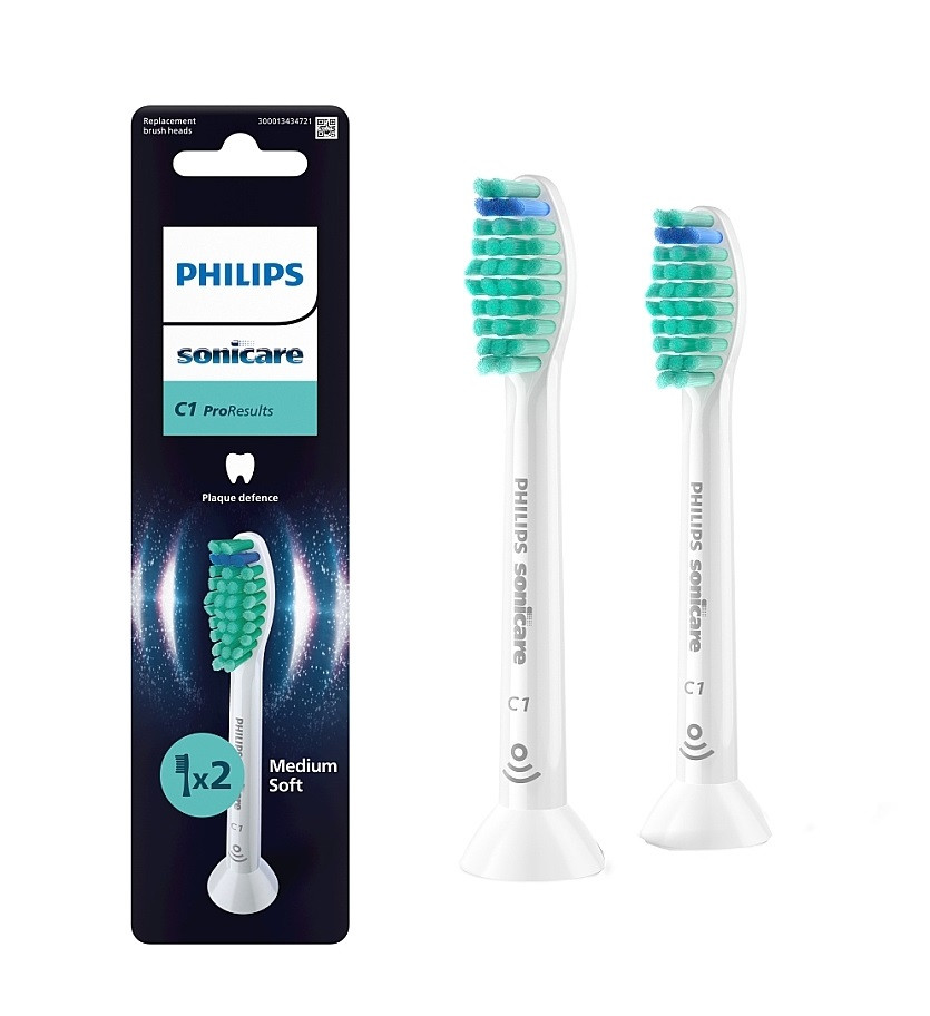 Насадка для електричної зубної щітки Philips Sonicare C1 ProResults White HX6012/87