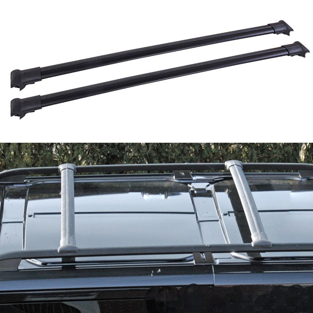 Поперечки (багажник) на рейлінги для PEUGEOT EXPERT 2007-2016 чорні 120 см, фото 1