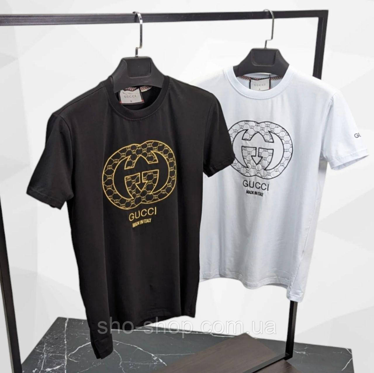 Чоловича футболка Gucci чоловіча футболка Футболка TShGGn011 Туреччина, фото 1