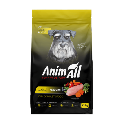 Сухий корм для собак всіх порід AnimAll (АнімАлл) All Breeds зі свіжою куркою 12 кг