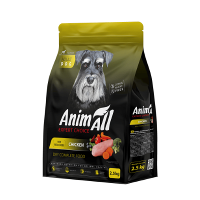 Сухий корм для собак всіх порід AnimAll (АнімАлл) All Breeds зі свіжою куркою 2.5 кг