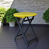 Круглий Розкладний Стіл Для Вуличних Кафе власне виробництво Дерево 75в*60д, фото 3