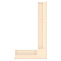 Вентиляційна решітка для камінів 95х800х450 SAVEN Angle Вентеляційні решітки для каміна кутова права кремова, фото 2