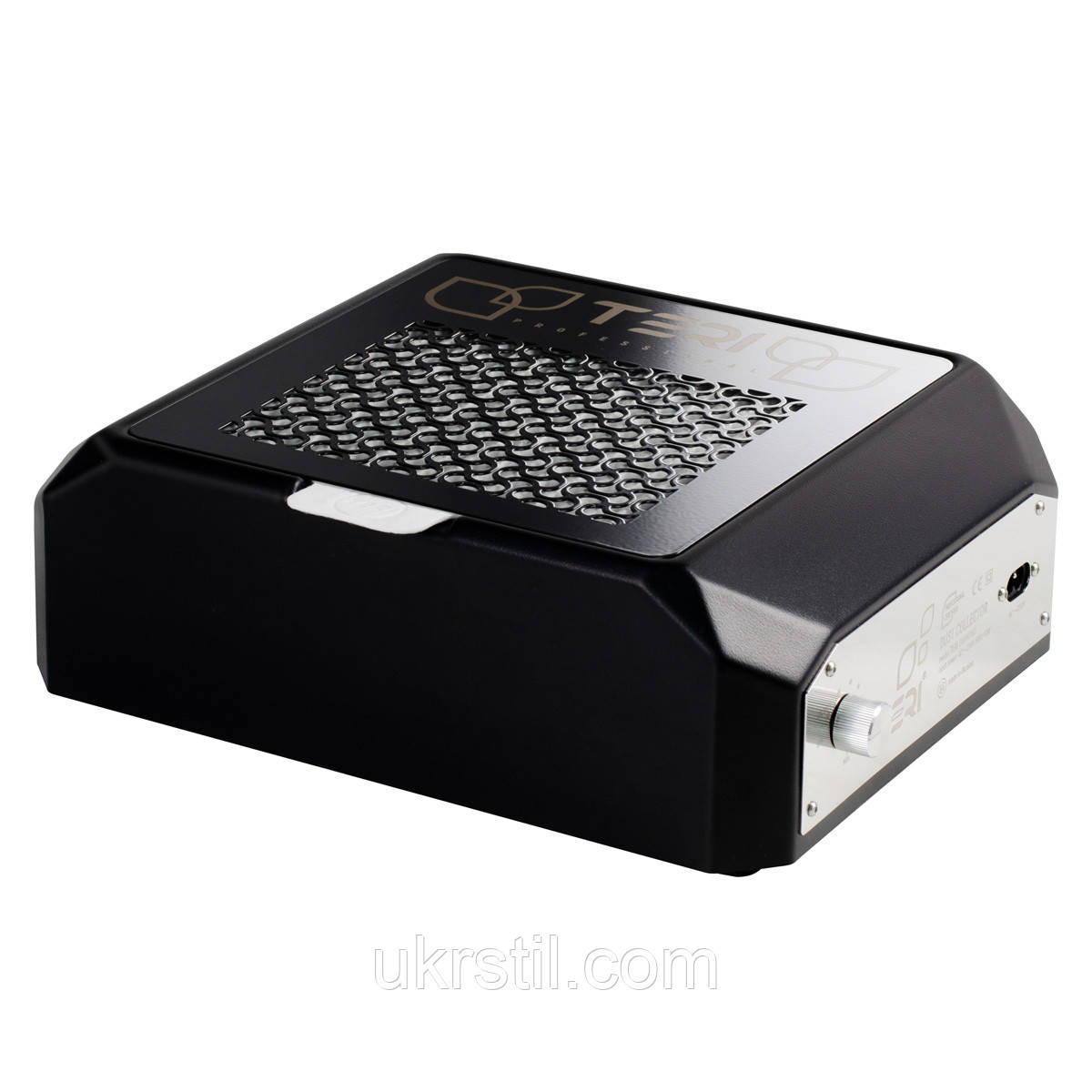 Настільна манікюрна витяжка з фільтром HEPA Teri Diamond, колір чорний (сітка чорна), фото 1