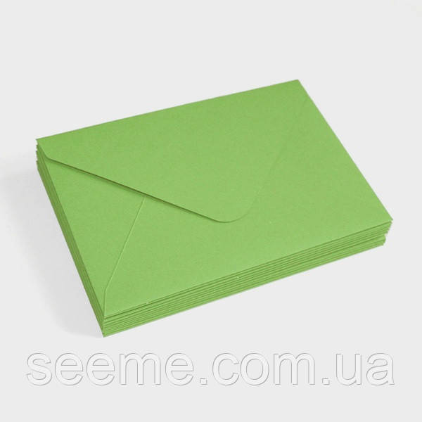 Конверт 175x125 мм, колір оливковий, КОМПЛЕКТ 10 шт.