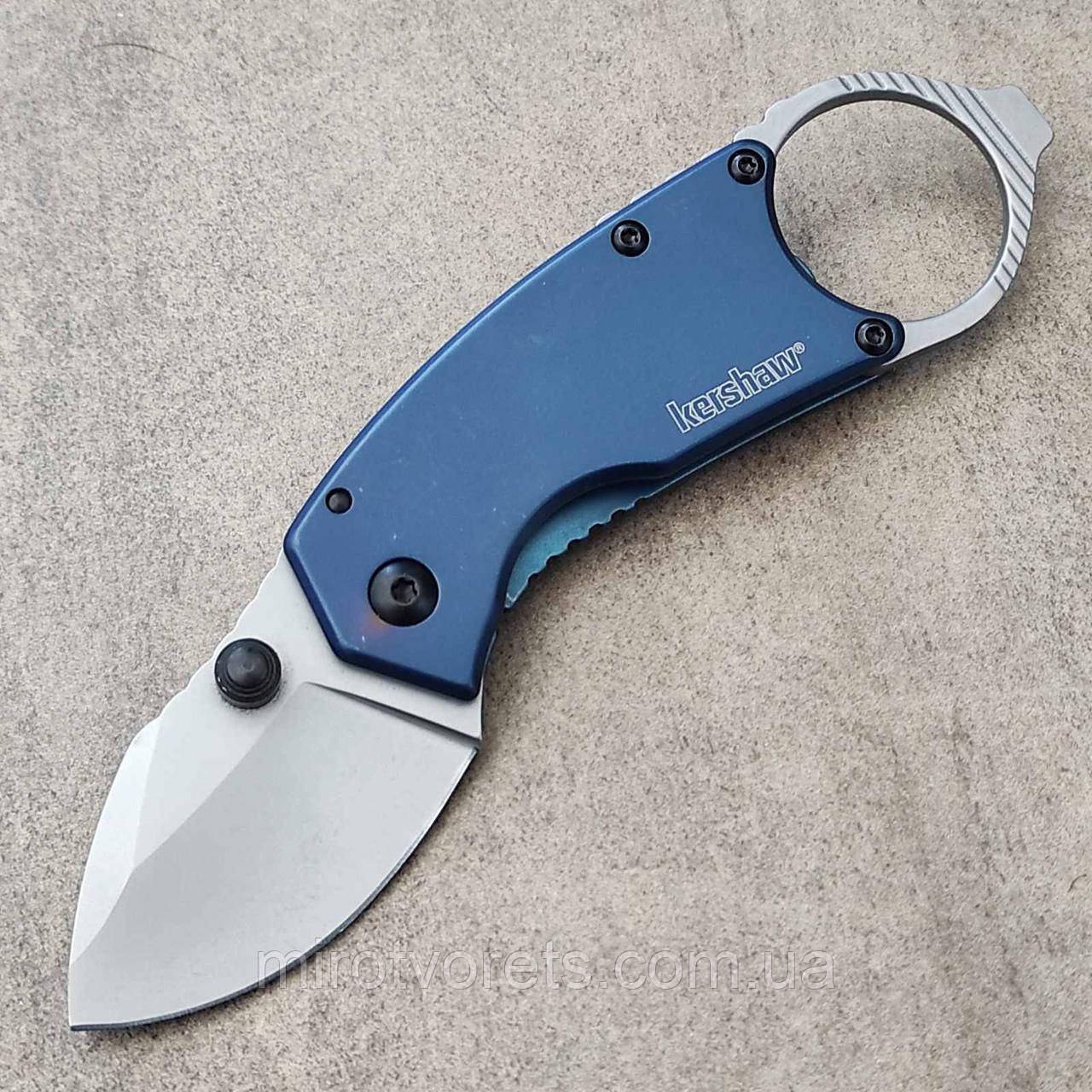 Ніж складаний Kershaw з кільцем і відривачкою 14см, 86г