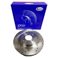 Гальмівний диск ВАЗ 2110, 2111, 2112, Пріора, Калина, r14, d 260mm, передній з перфорацією,