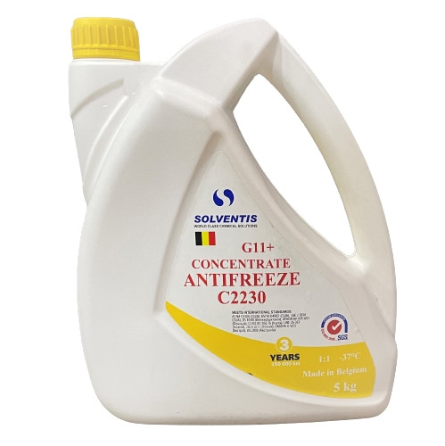 Концентрат Антифриза жовтий, G11+, -80C, 5 кг, Solventis Бельгія