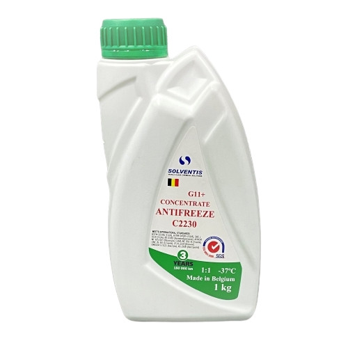 Концентрат Антифриза зелений, G11+, -80C, 1 кг, Solventis Бельгія